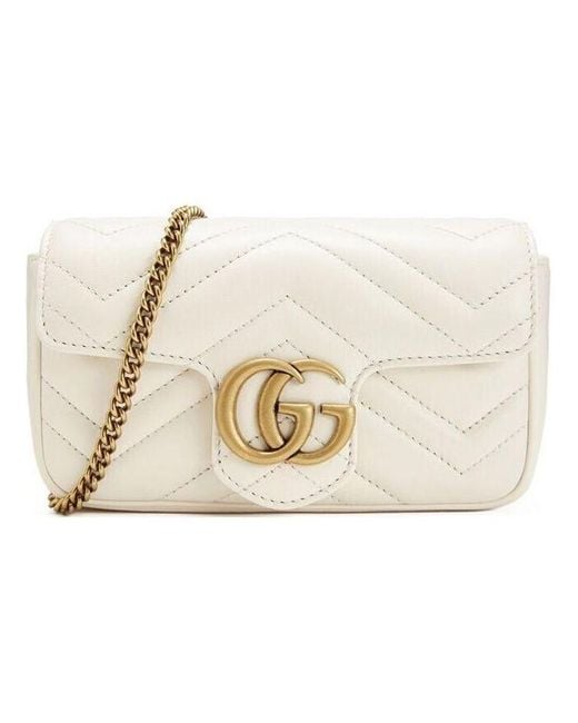 Gucci Natural (Wmns) Gg Marmont Leather Tote Bag