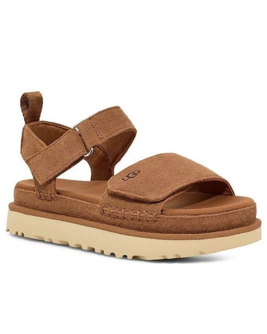 Ugg Brown (Wmns) Goldenstar Platform Sandal 'Chestnut'