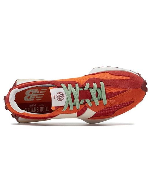 New Balance Red Todd Snyder X 327 'Farmers Market Pack for men