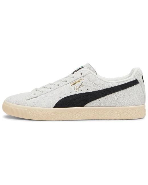 PUMA White Clyde 'Hairy Suede for men