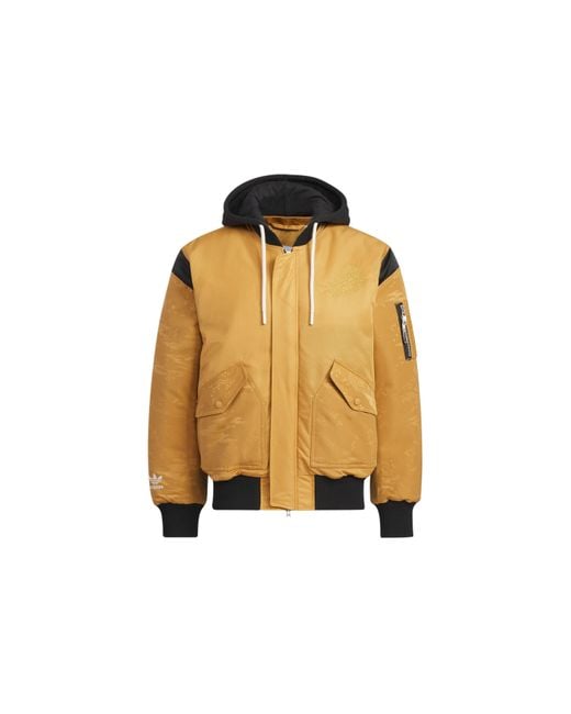 Adidas Yellow Originals X Feifei Ruan Padded Ma Jacket Asia Sizing for men