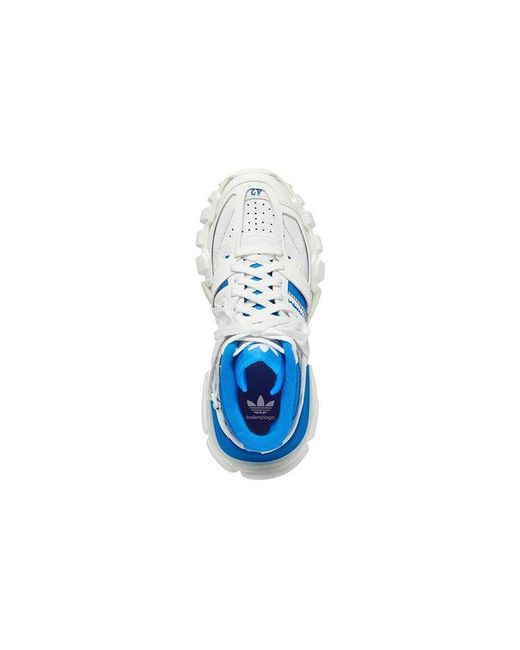 Balenciaga Blue X Adidas Originals Track Forum Sneakers for men