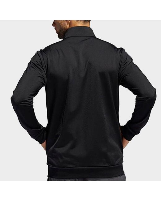 Adidas Black Stand Collar Casual Sports Running Jacket for men