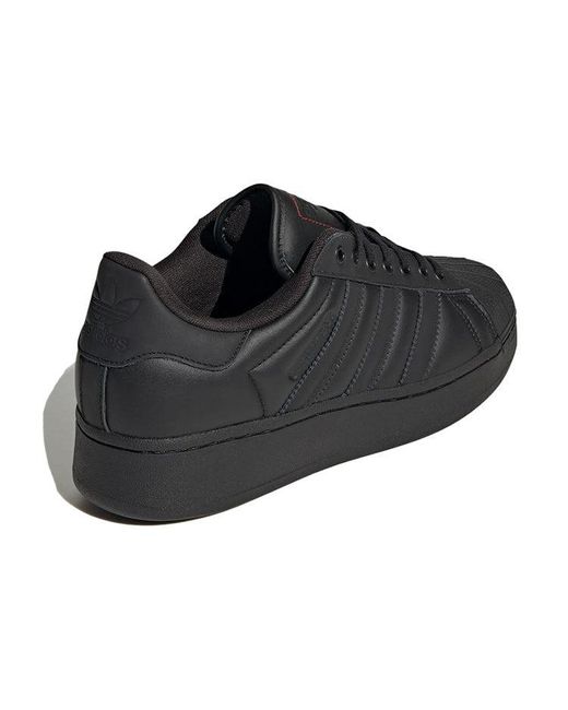 Adidas Black X Atmos Superstar Xlg Metallic' for men
