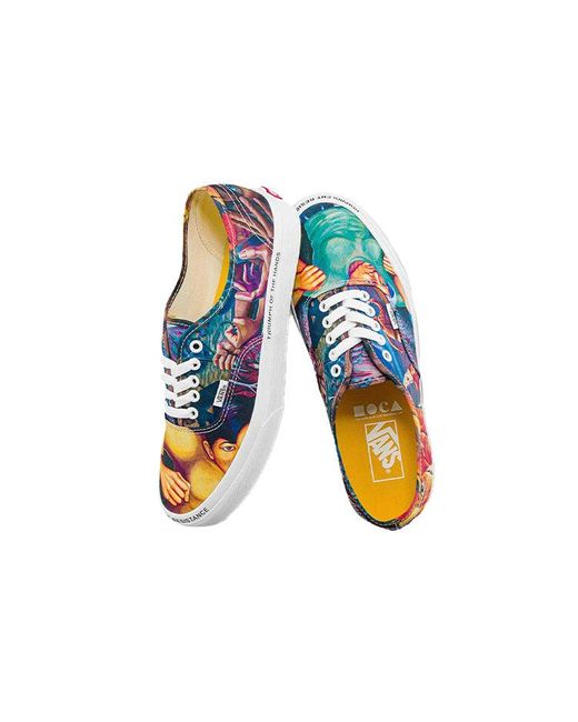 Vans Blue Moca X Authentic 'Judy Baca: Triumph Of The Hearts' for men