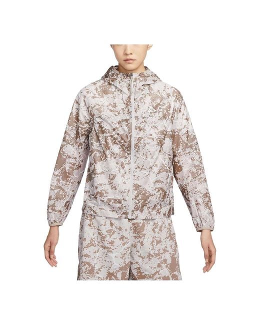 Nike White (Wmns) Acg Print Trail Jacket 'Camo'