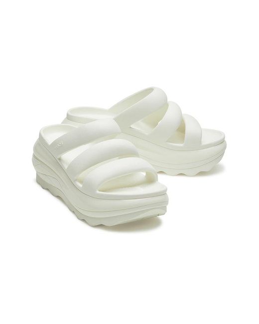 CROCSTM White Mega Crush Triple Strap 'Chalk' for men