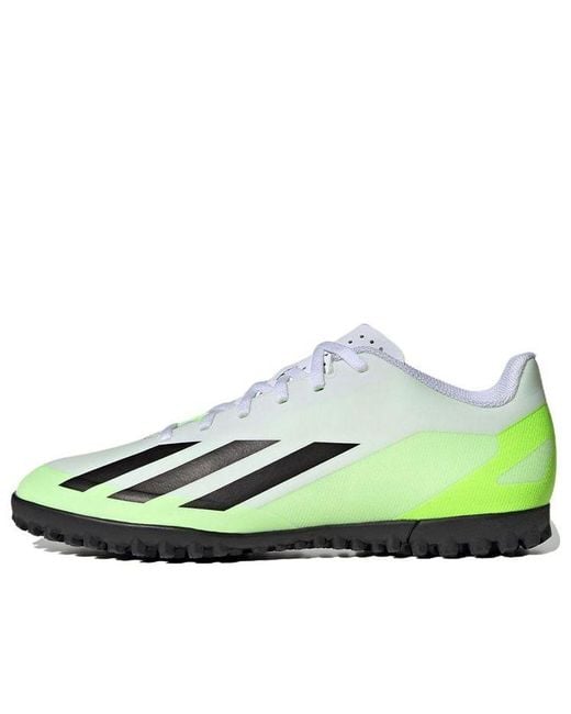Adidas Green X Crazyfast.4 Tf Lucid Lemon' for men