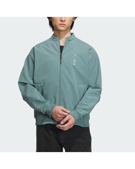Adidas Blue Wuji Must-Have Woven Jacket Asia Sizing for men