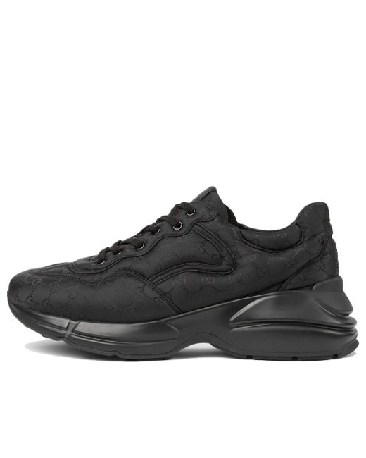 Gucci Rhyton Sneakers in Black for Men | Lyst UK