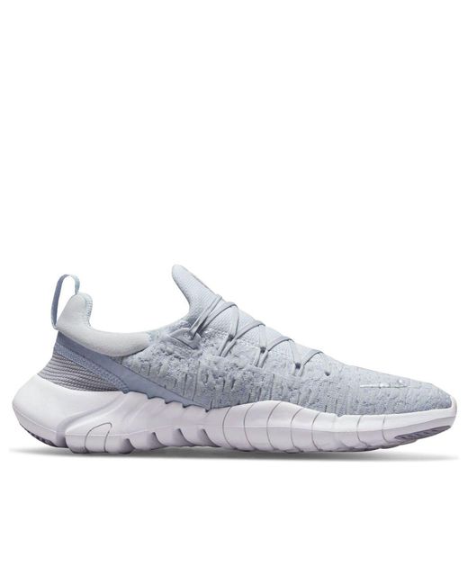 Nike White (Wmns) Free Run .0 'Pure Platinum Metallic'