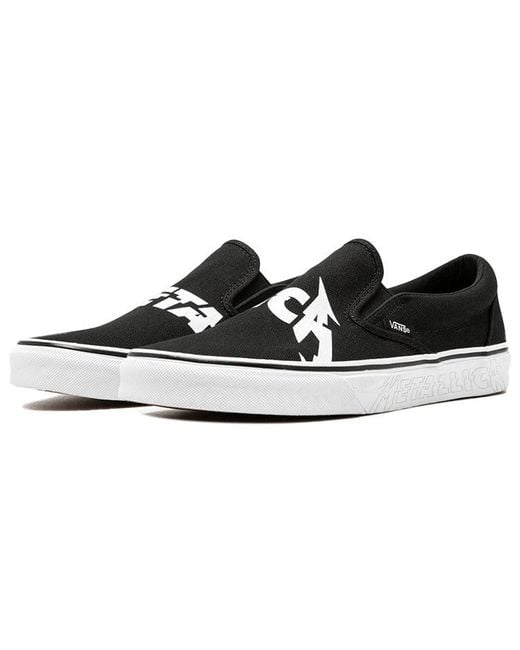 Vans Black Metallica X Classic Slip-On for men