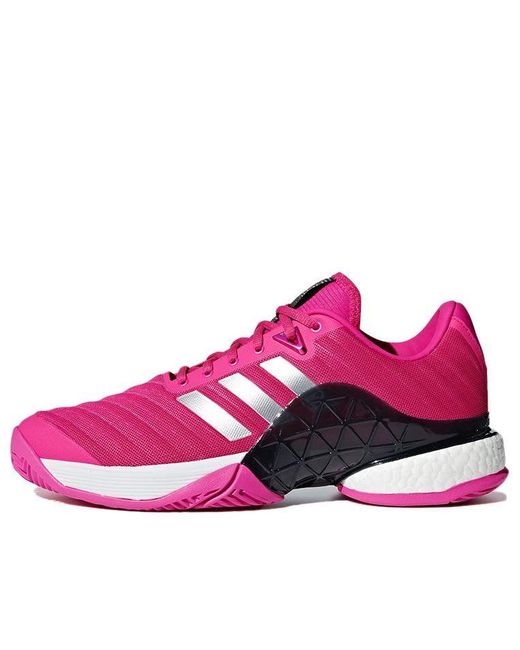adidas Barricade 2018 Boost Pink/white for Men | Lyst