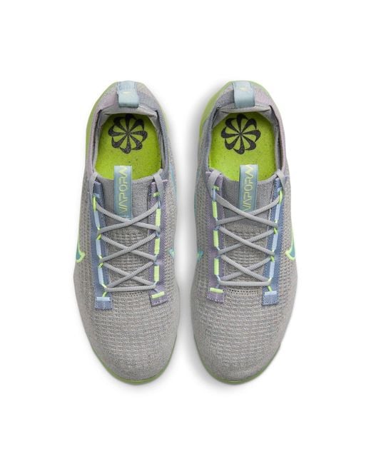 Nike Blue Air Vapormax 2021 Flyknit Light Liquid Lime' for men