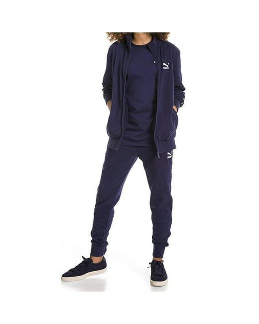 PUMA Blue Drawsing Track Pants for men