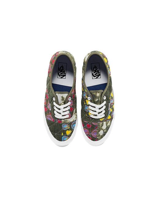 Vans Green Unisexauthentic 44 Dx Anaheim Low-Top Casual Canvas Shoes for men