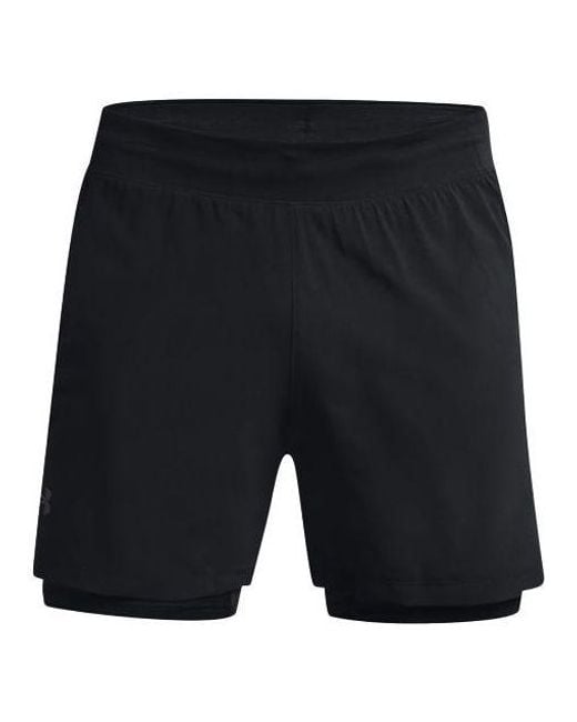 Under Armour Blue Iso-Chill Run 2N1 Shorts for men
