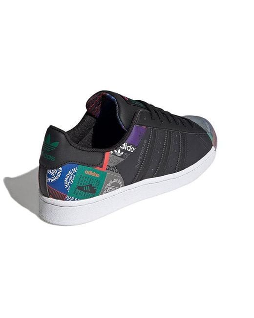 Adidas Black Originals Superstar Shoes 'Core' for men