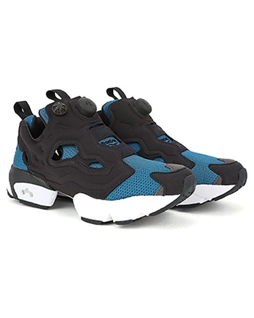 Reebok Blue Instapump Fury Og Hollow Out Shock Absorption Non-Slip Shoes/Sneakers Splicing for men