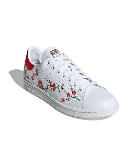 Adidas White (Wmns) Stan Smith 'Floral'
