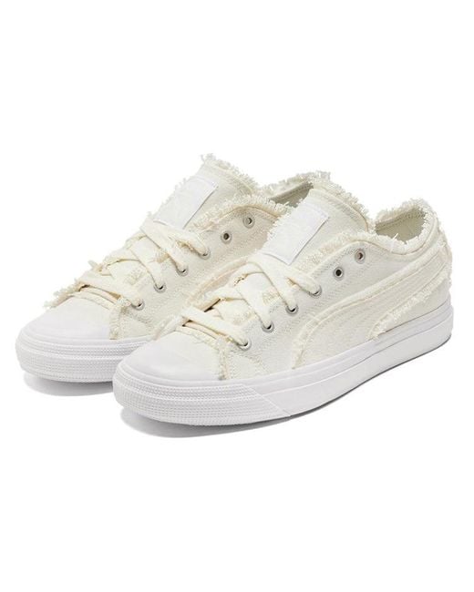 PUMA White Capri Raw Cut 'Whisper' for men