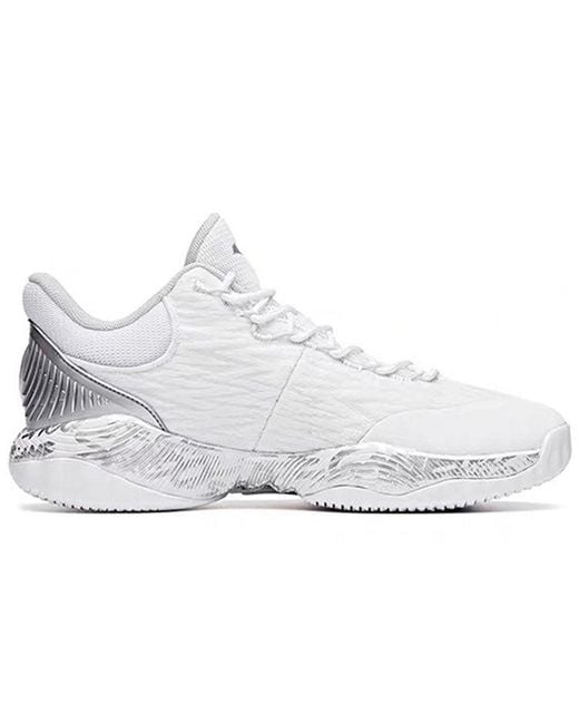 Anta White A-Shock Basketball Shoes for men