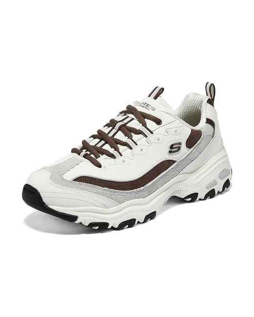 Skechers White D'Lites Varsity Spirit Sneaker for men