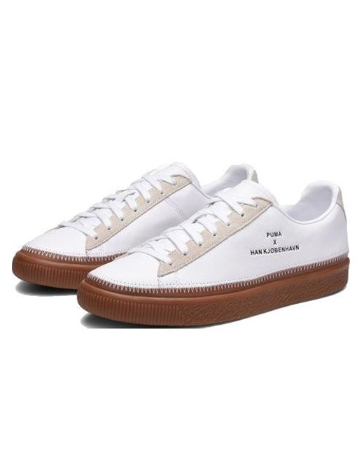 PUMA White X Han Kjobenhavn Clyde Stitched Gum' for men