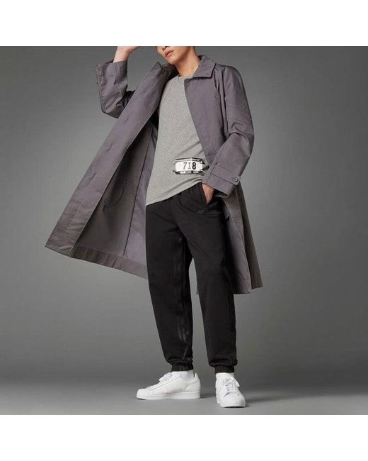 Adidas Black Originals Cotton Drawstring Elastic Waistband Sports Pants/Trousers/Joggers for men