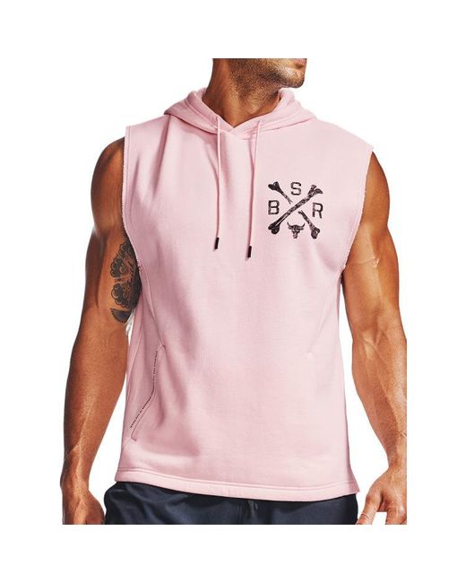 Under Armour Pink Sleeveless Fleece Versatile Jumper for men
