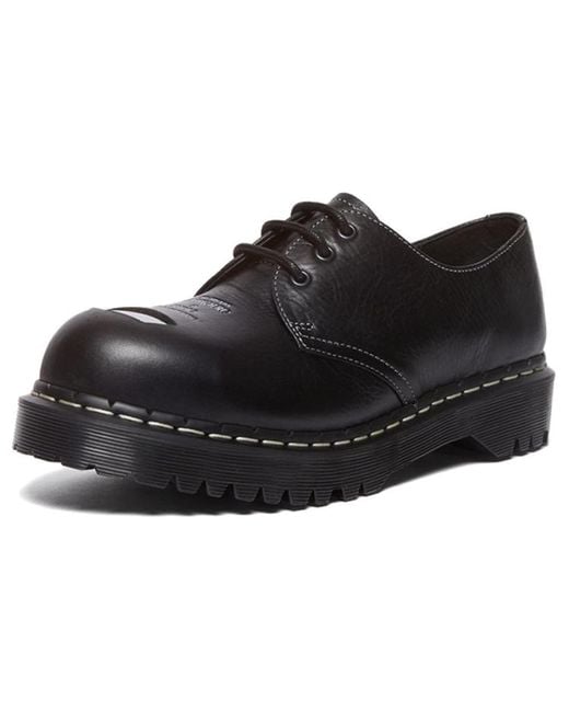 Dr. Martens 1461 Bex Exposed Steel Toe Oxford Shoes in Brown for