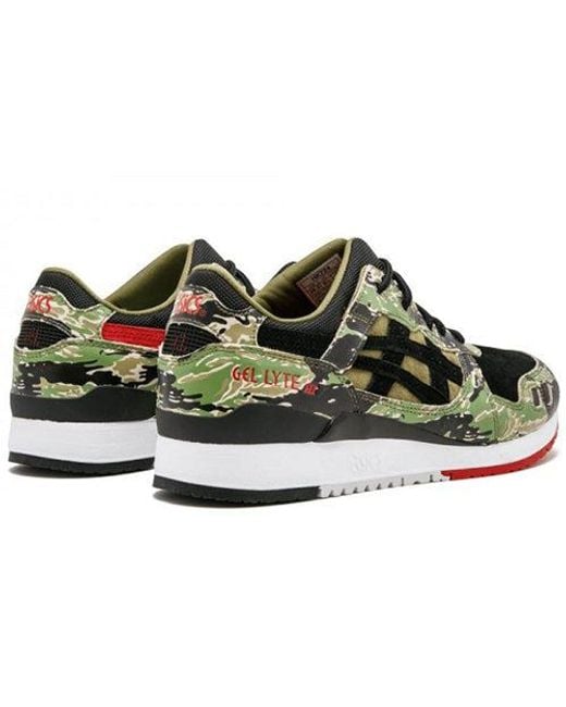 Asics Green X Atmos Gel-Lyte 3 Tiger Camo' for men