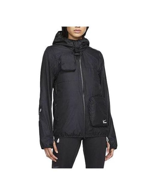 Nike Black (Wmns) Nsrl Transform Sports Detachable Hooded Vest Jacket