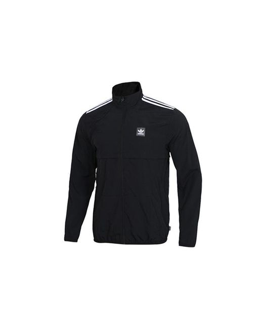 Adidas Black Originals Class Action Jk Sports Windproof Jacket for men