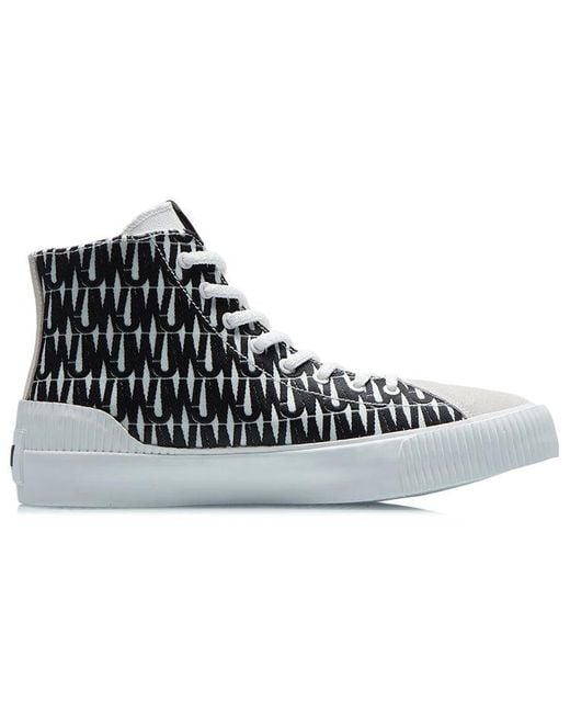 Li-ning Black X Jason Wu Canvas Hi Shoes for men