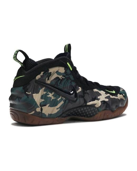 Nike Black Air Foamposite Pro Prm Le "green Camo" Shoes for men
