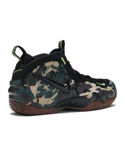 Nike Black Air Foamposite Pro Prm Le "green Camo" Shoes for men