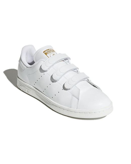 Adidas White Originals Stan Smith Shoes 'Cloud Metallic' for men