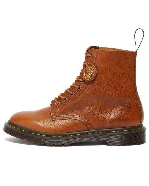 Dr. Martens Brown 1460 Pascal Leather Ankle Boots