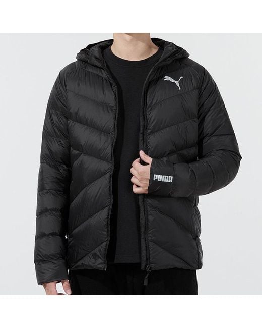 PUMA Black Packlite Down Jacket for men