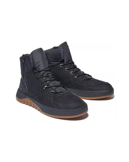 Timberland Blue Supaway Side Zip Boots Nubuck' for men