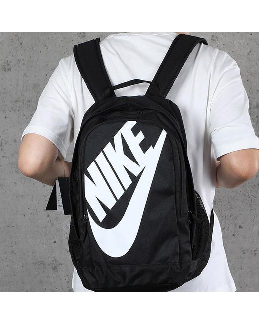 Nike Black Large Logo Printing Schoolbag Backpack