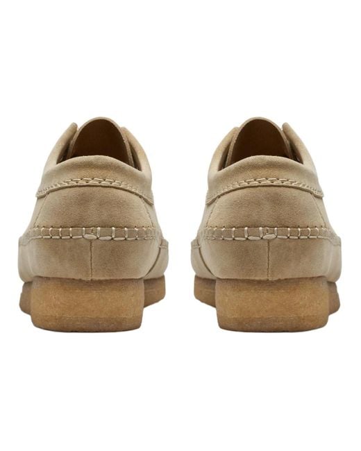 Clarks Natural Weaver Suede 'Maple' for men