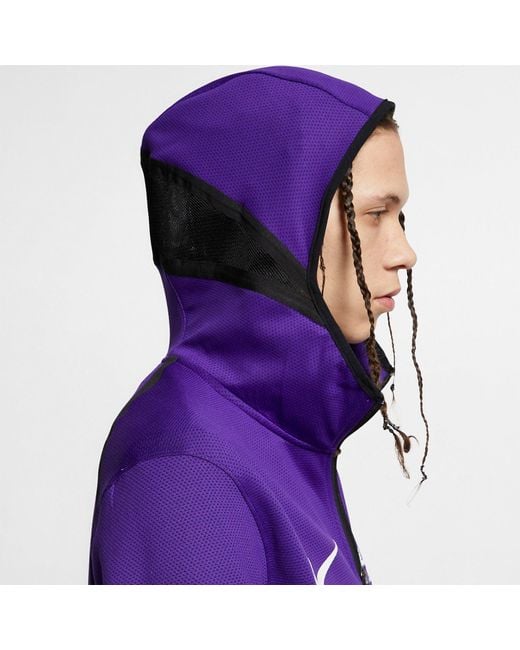 Nike Blue X Nba Therma Flex Showtime Jacket 'La Lakers' for men
