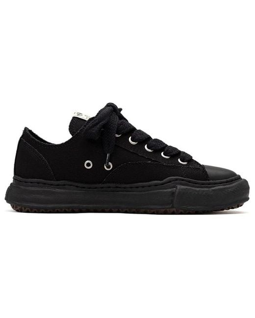Maison Mihara Yasuhiro Black Peterson Og Sole Canvas Low-Top Sneaker for men