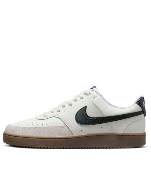 Nike White Court Vision Low Shoes 'Sail Light' Fq8075-133 for men