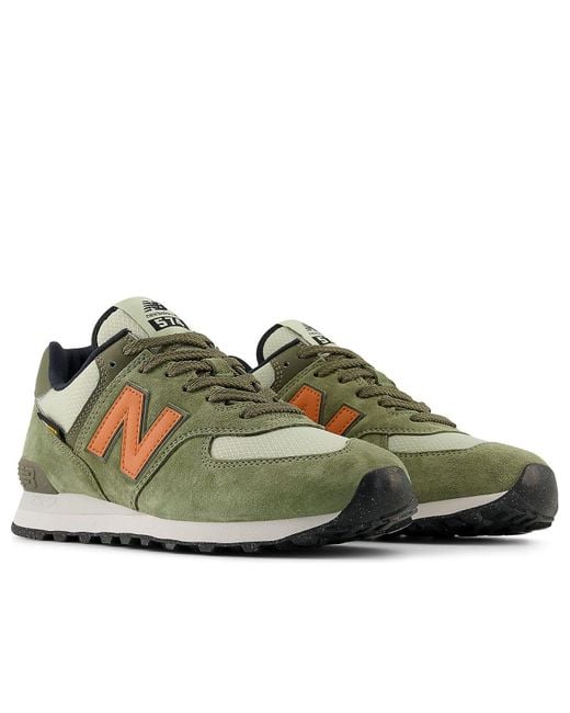 New Balance Green 574 'Cordura Dark Olivine' for men