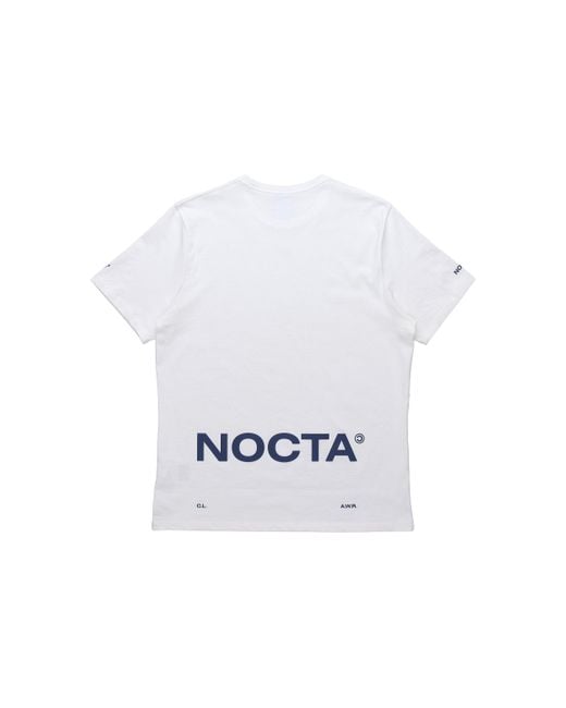 Nike White X Nocta Drake Cardinal Stock Logo T-Shirt for men