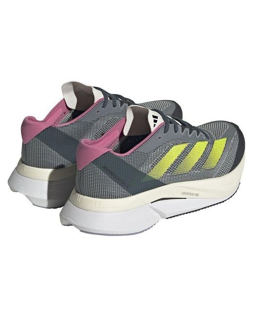 Adidas Blue (Wmns) Adizero Boston 12 'Arctic Night Lucid Lemon'