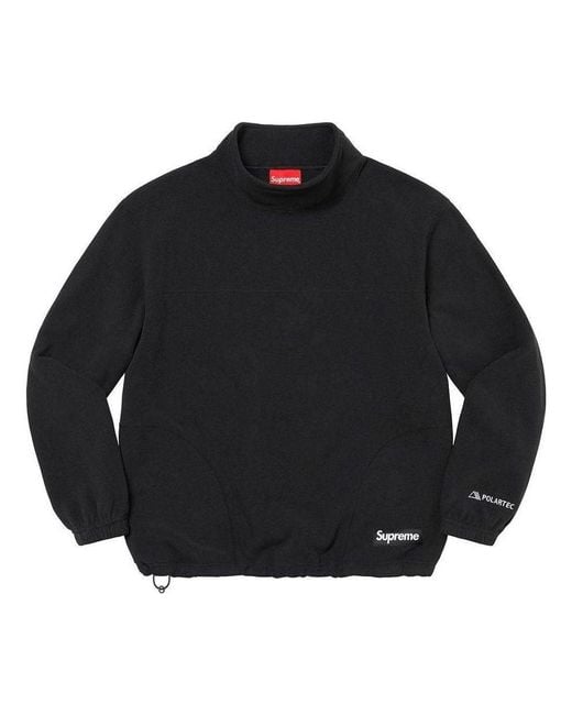 Supreme Black X Polartec Mock Neck Pullover for men